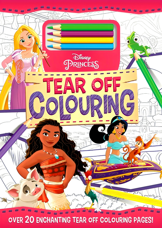 Disney Princess Tear Off Colouring