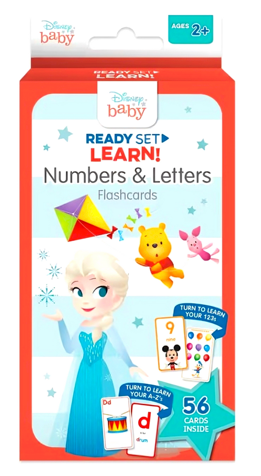 Disney Baby: Ready Set Learn! Numbers & Letters Flashcards (Ages 2+) (Ub)