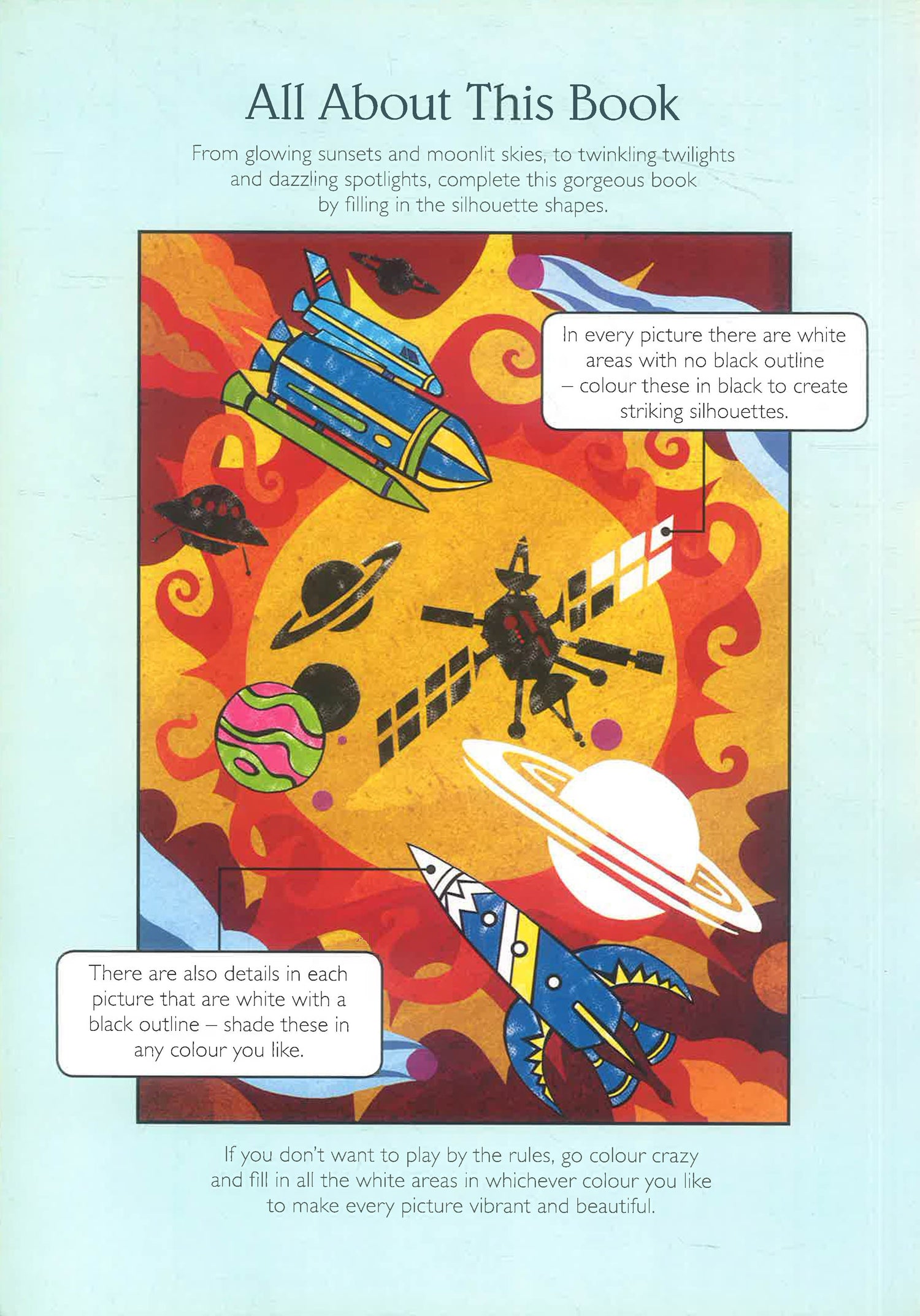 The Silhouette Colouring Book by Richard Merritt – book cover