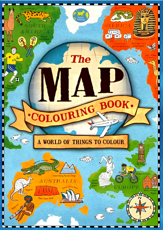 The Map Colouring Book: A World of Things to Colour