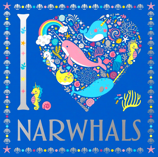 I Love Narwhals (I Heart Coloring Book)