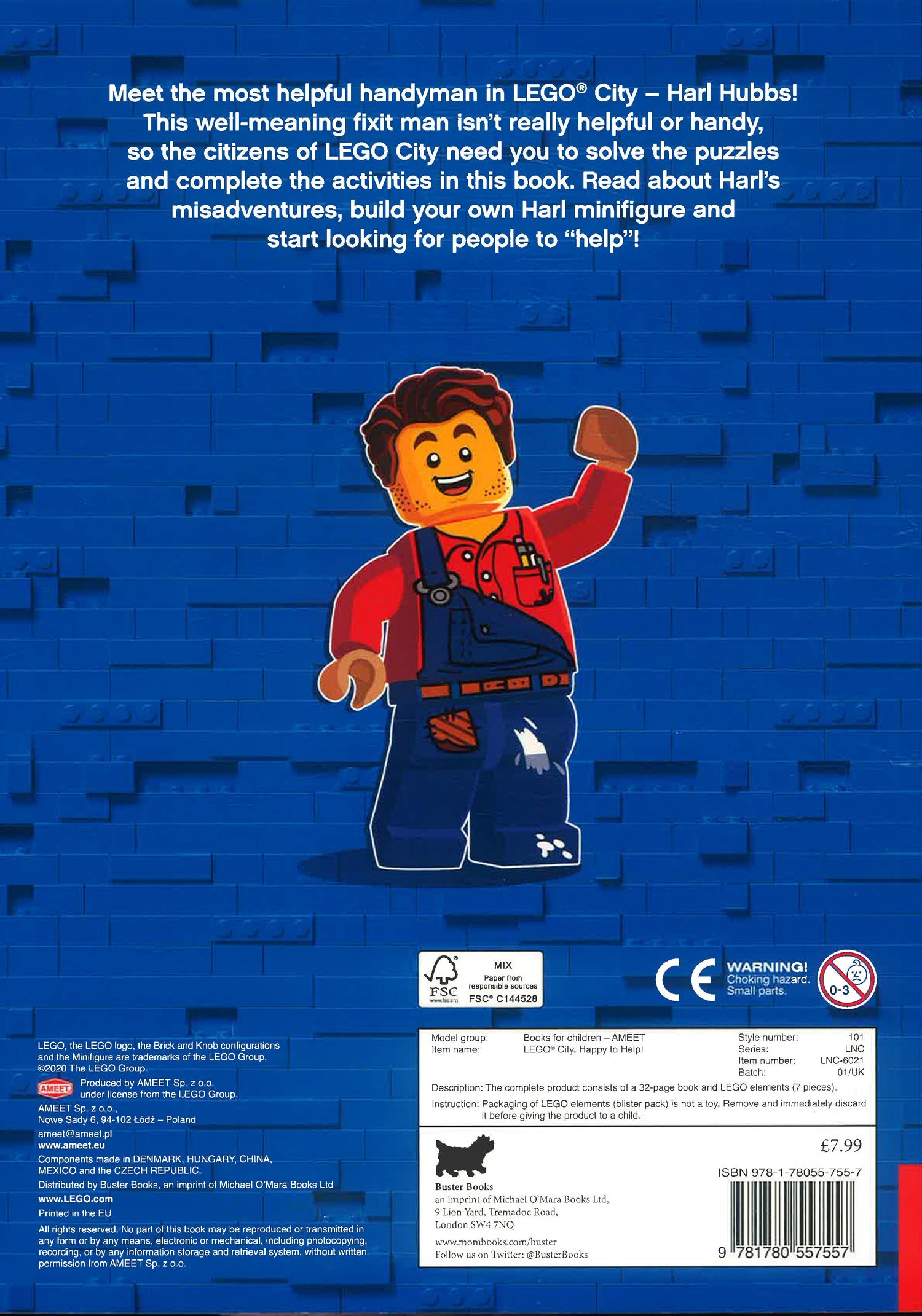 Lego City: Happy To Help! Activity Book (With Harl Hubbs