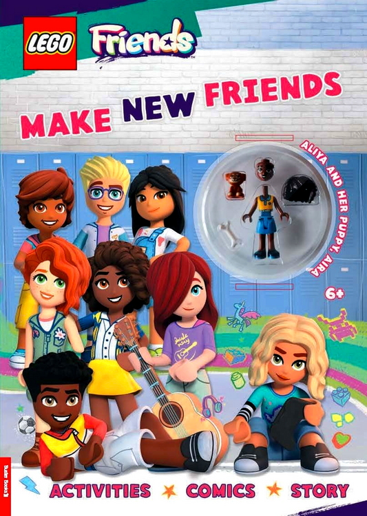 LEGO Friends: Make New Friends Activity Book (With Aliya Mini-Doll And Aira Puppy)