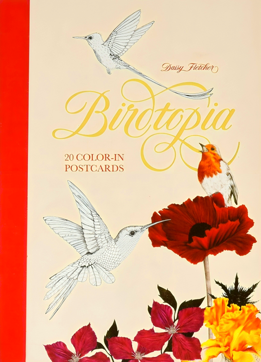 Birdtopia: 20 Color-in Postcards