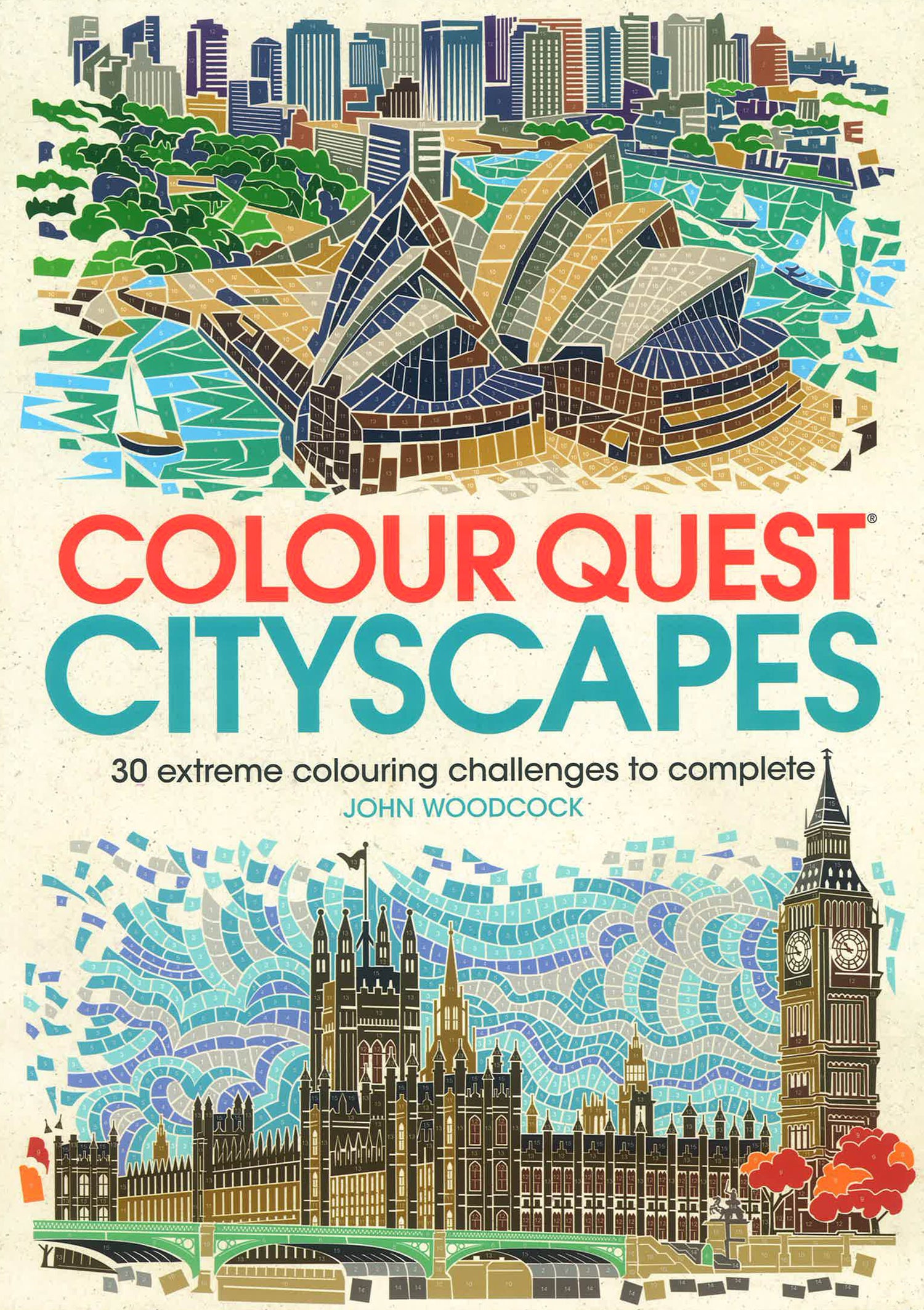 Colorquest Coloring Books Colour Quest® Cityscapes: 30 Extreme Colouring Challenges To Complete ...