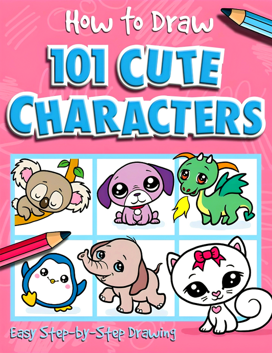 How To Draw 101 Cute Characters
