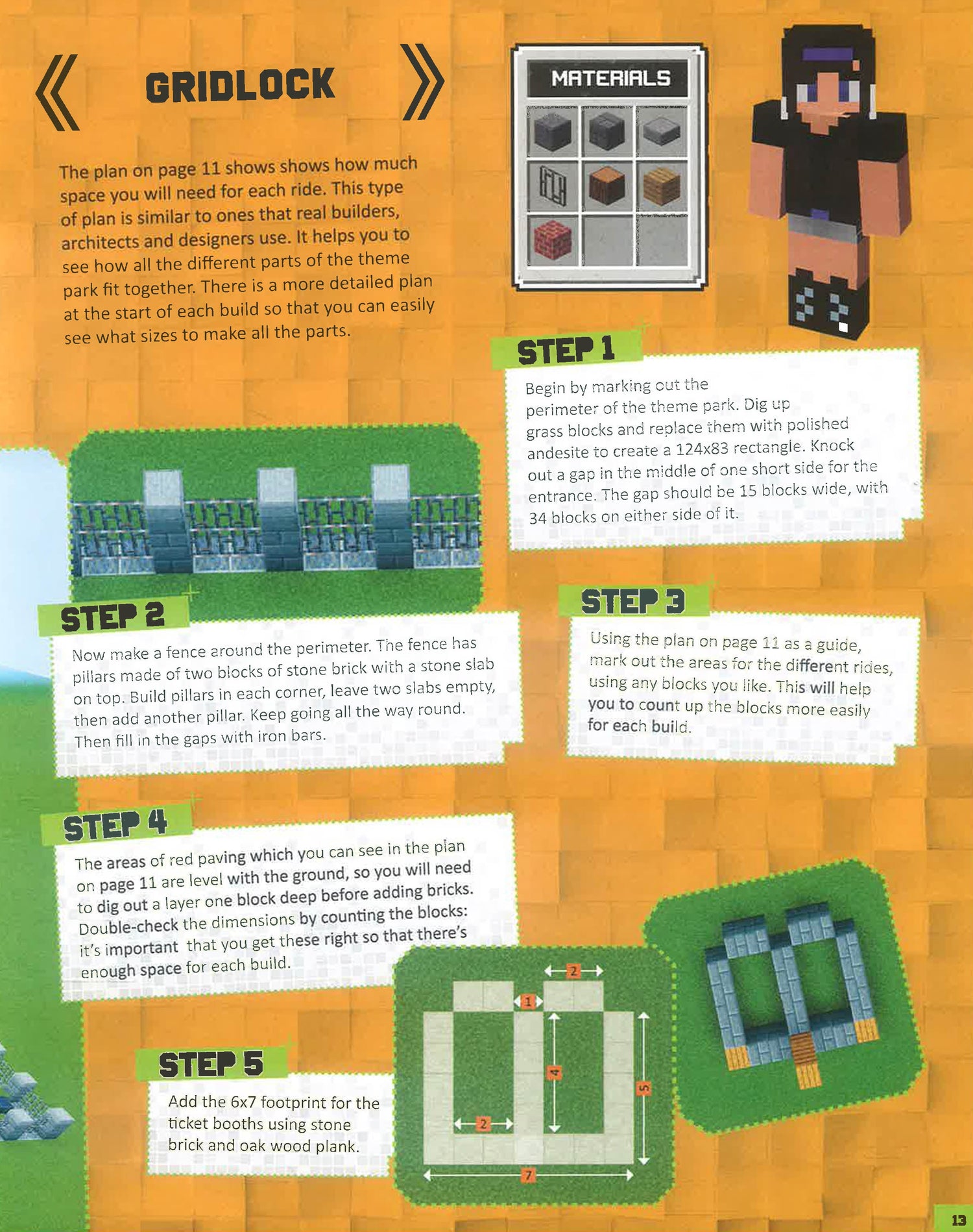 Minecraft Building Challenge Template.pdf Minecraft Stem Challenge Build A Theme Park: Independent And Unofficia ...