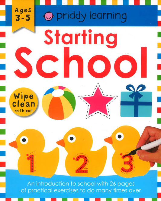 Priddy Learning Starting School 3-5 Wipe Clean With Pen