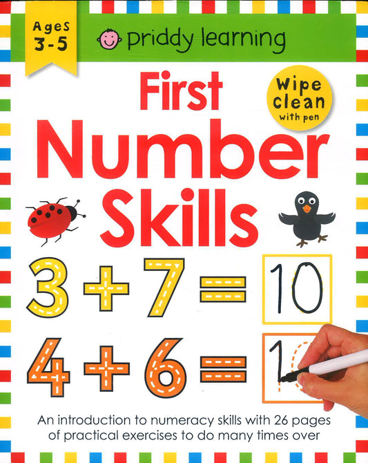 Priddy Learning First Number Skills 3-5 Wipe Clean Pen