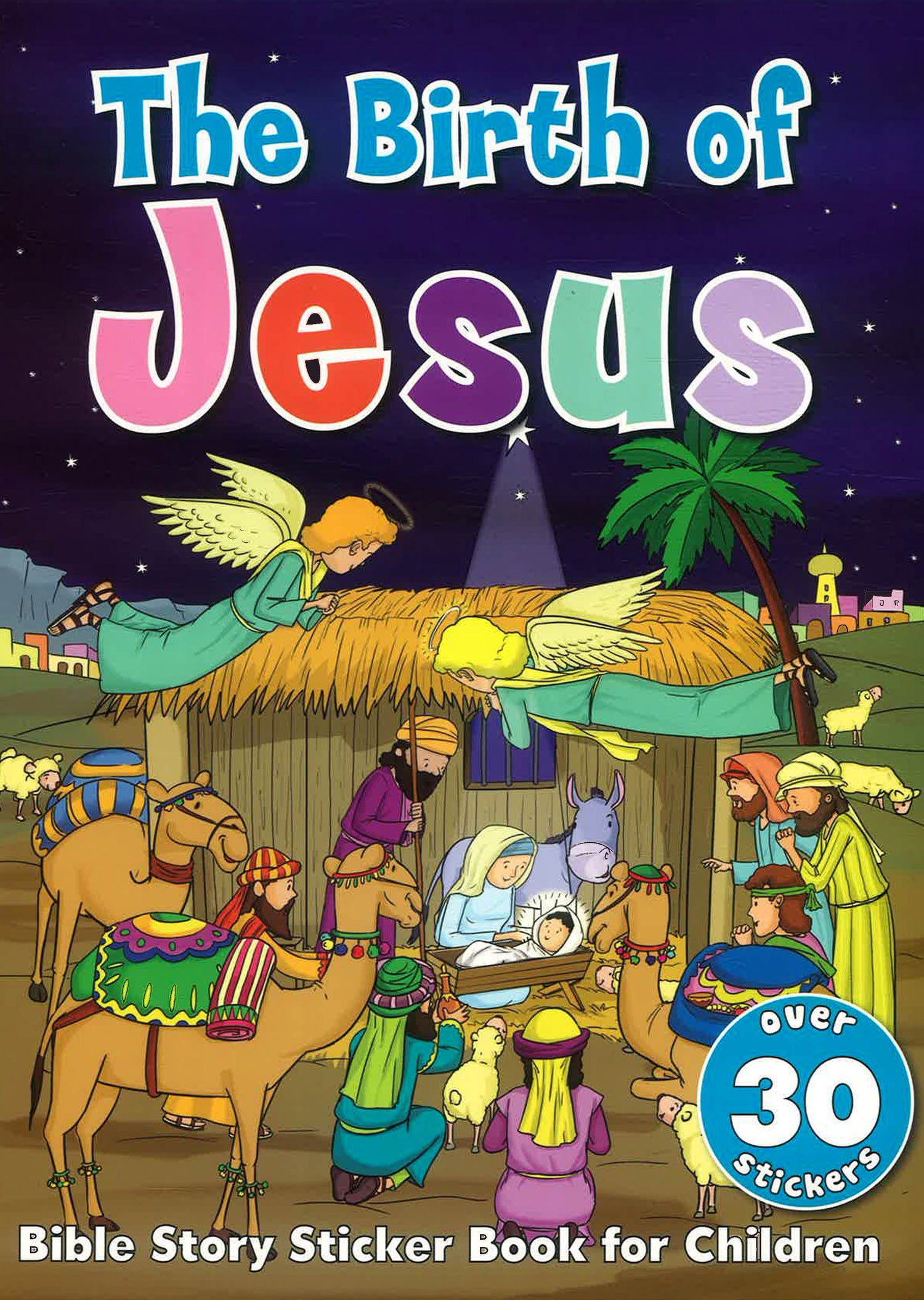 Jesus Born Sticker Bible Sticker Book - Birth Of Jesus – BookXcess