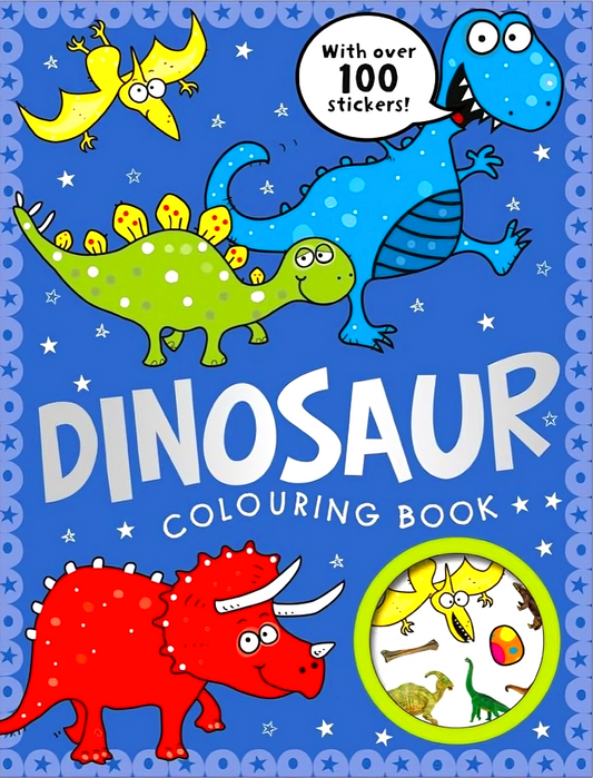 Dinosaur Colouring Book (With Over 100 Stickers)