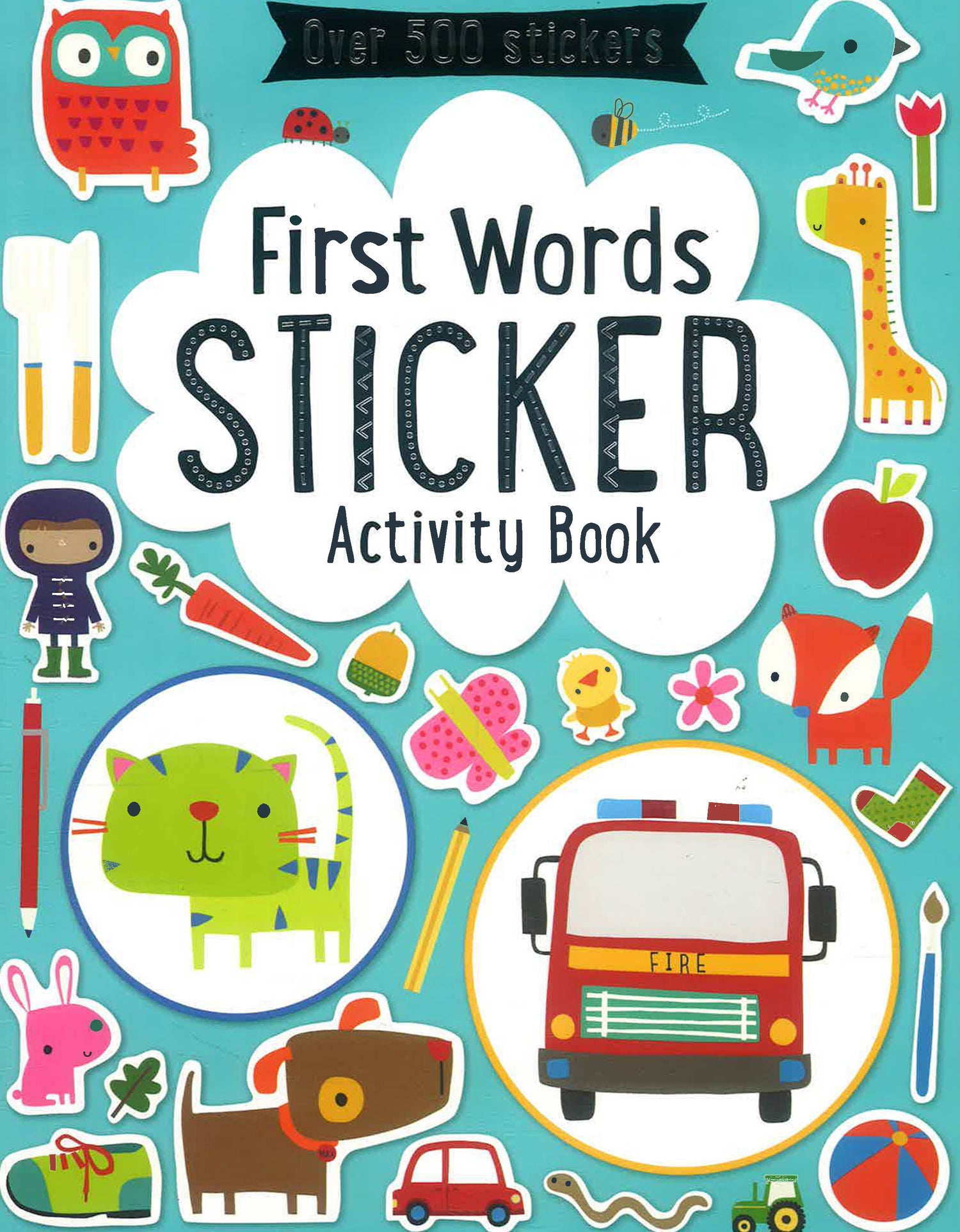 First Text Sticker First Words Sticker Book – BookXcess