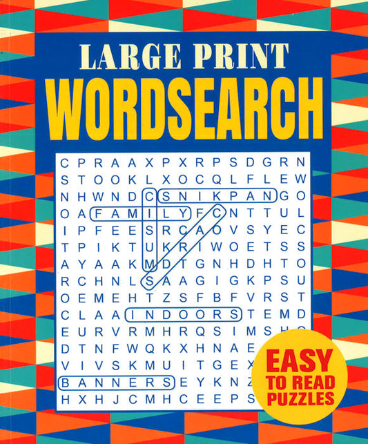 Large Print Wordsearch