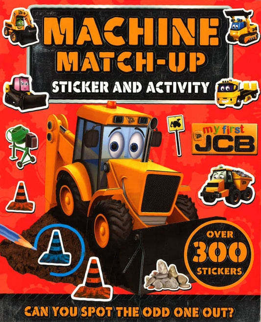 Jcb Machine Match-Up Sticker & Activity Book