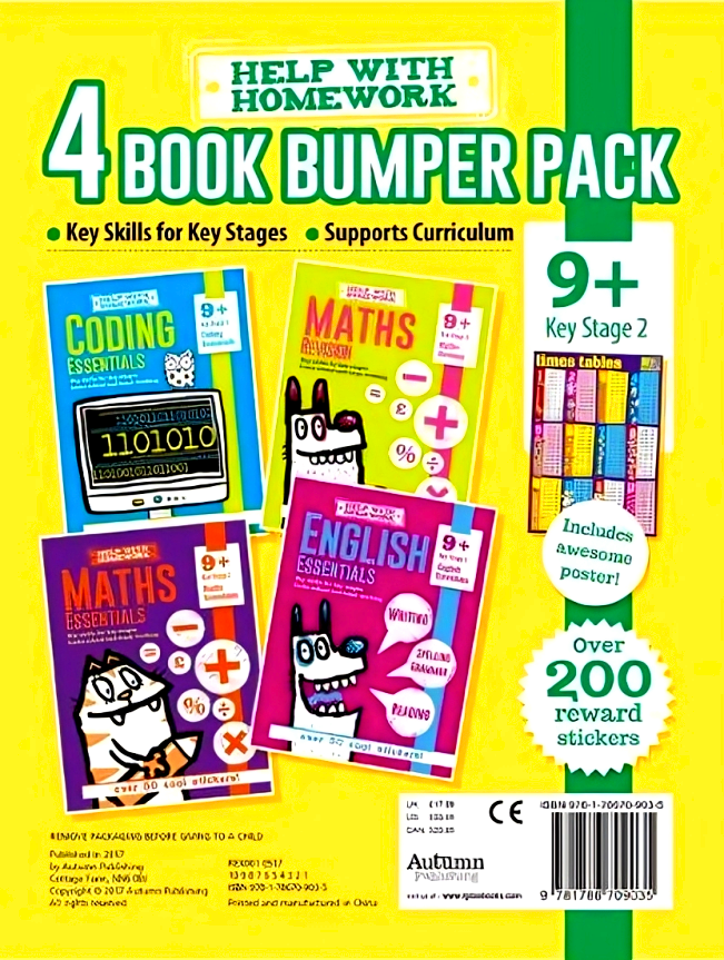 Help With Homework: 4 Book Bumper Pack (9+ Key Stage 2) – BookXcess