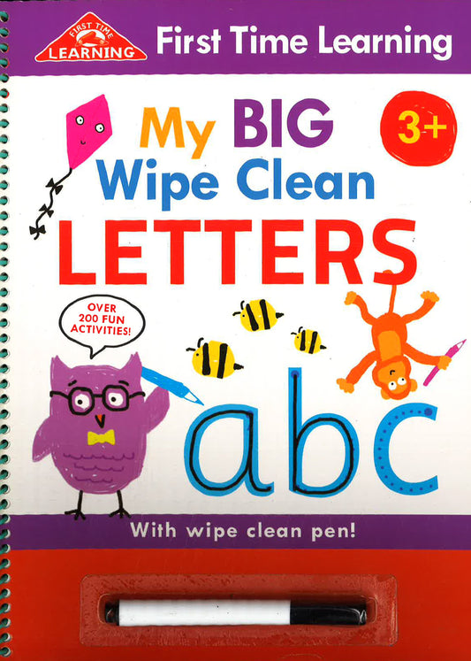 First Time Learning: My Big Wipe Clean Letters (3rd Edition)