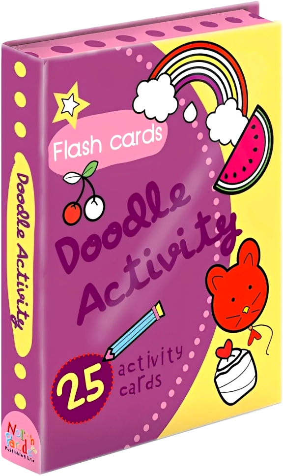 Flash Card Gift Set - Doodle Purple by North Parade Publishing – book cover