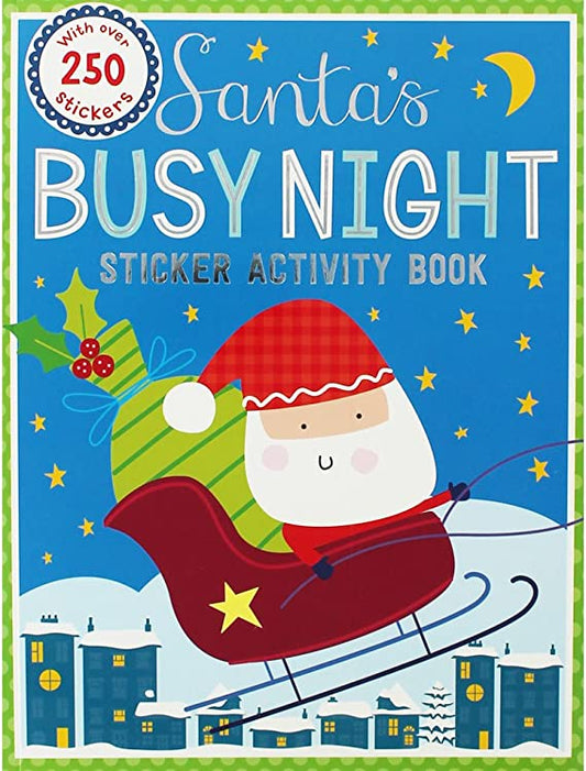 Santas Busy Night Sticker & Activity Book