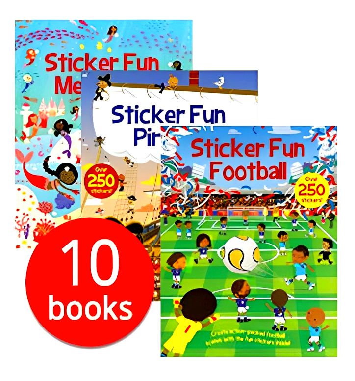 Sticker Fun Party Book Sticker Book Fun - 10 Book Set – BookXcess
