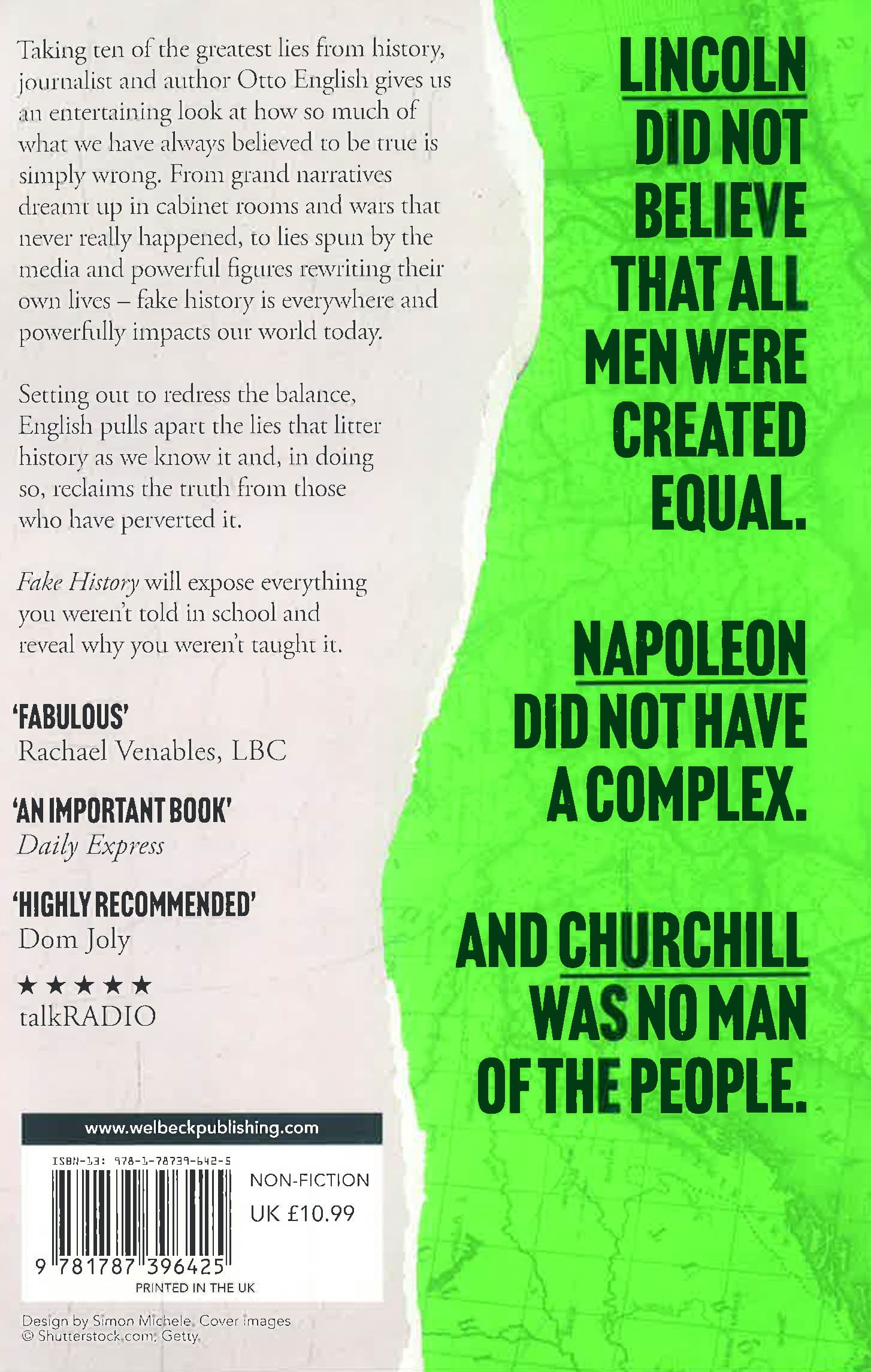 Fake History: Ten Great Lies & How They Shaped The World by Otto English – book cover