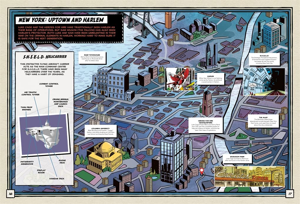 Marvel Address Map Marvel Universe: An Atlas of Marvel: Key locations, epic maps and hero ...