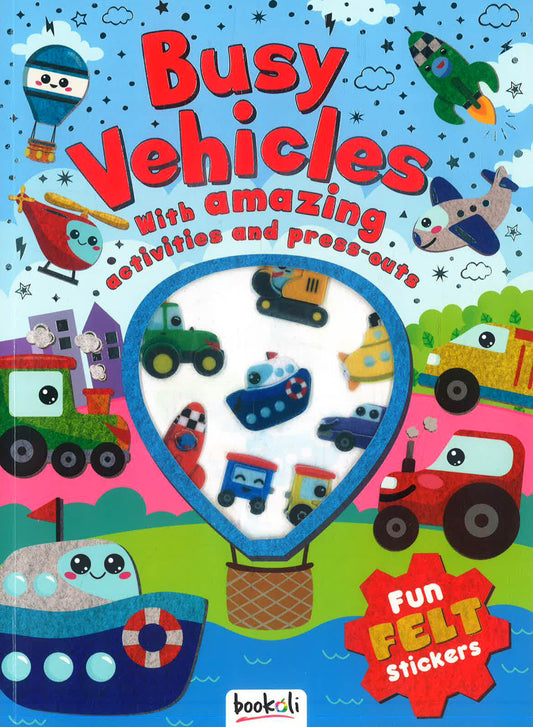 Busy Vehicles (Csa - Puffy Sticker Felt)