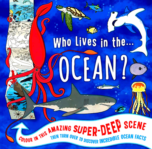 Giant Colouring Frieze: Who Lives In The...Ocean?