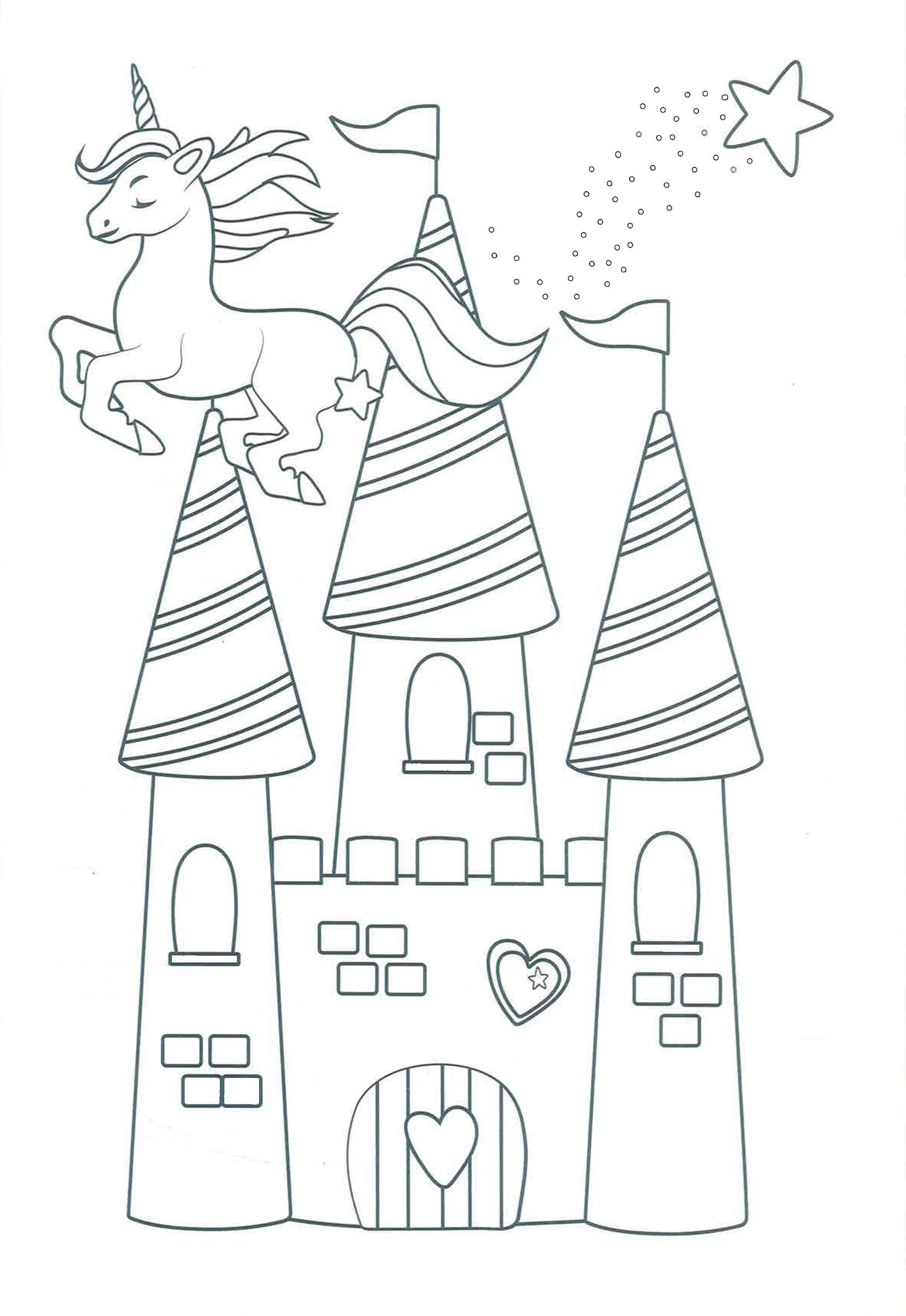 Unicorns Jumbo Colouring Book by Alligator Books – book cover