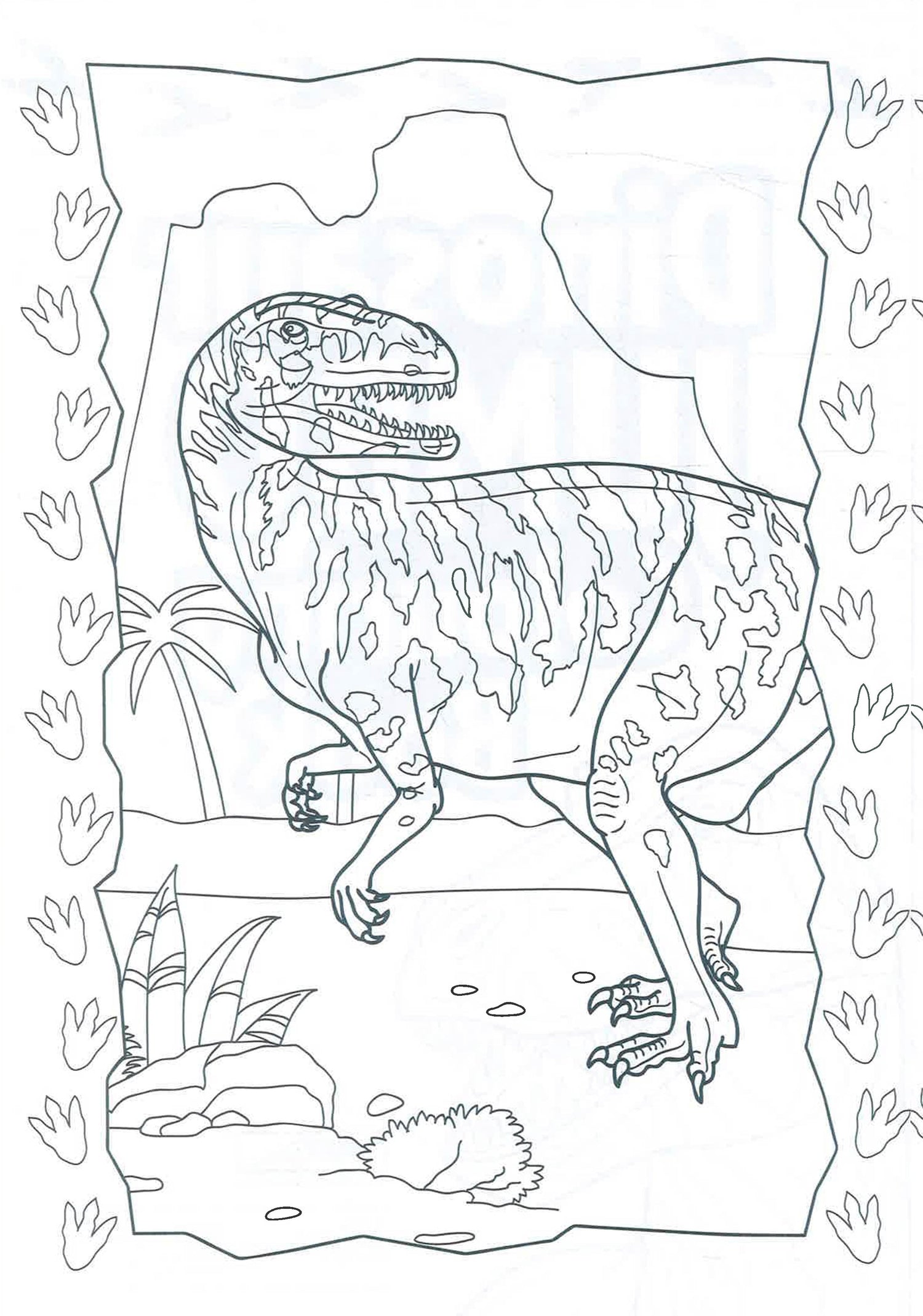 Dinosaur Jumbo Colouring Book by Alligator Books – book cover