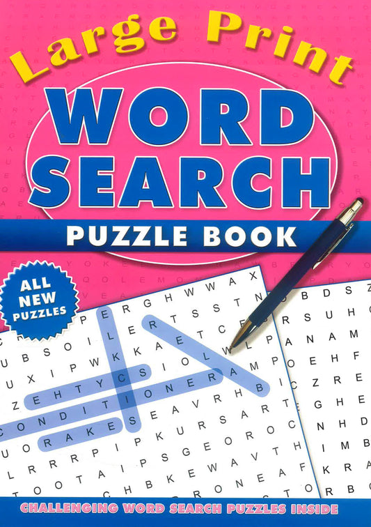 Large Print Wordsearch Puzzle Books (Pink)