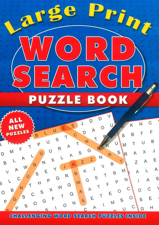Large Print Wordsearch Puzzle Books (Blue)