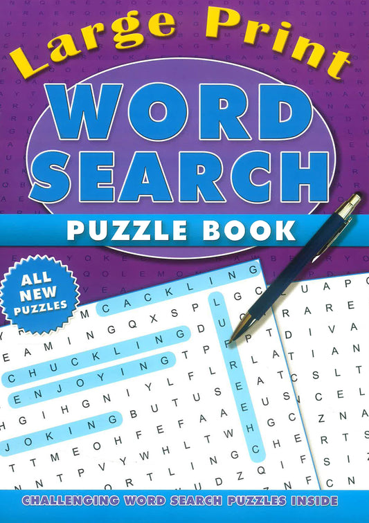 Large Print Wordsearch Puzzle Books (Purple)