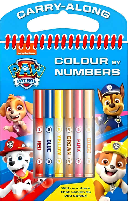 Paw Patrol Colour By Numbers Set