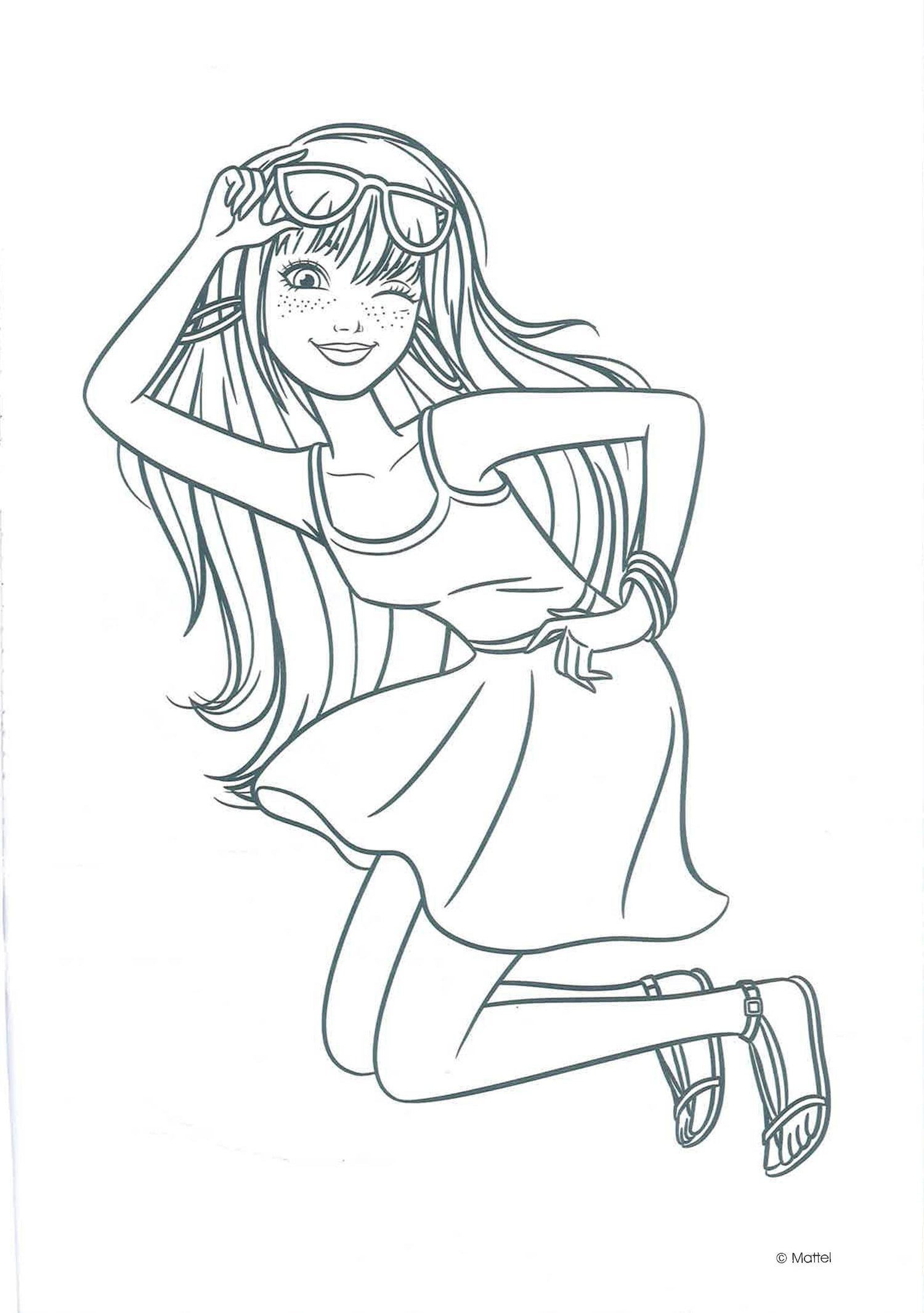 Barbie Jumbo Colouring Book 3 by Alligator Books – book cover