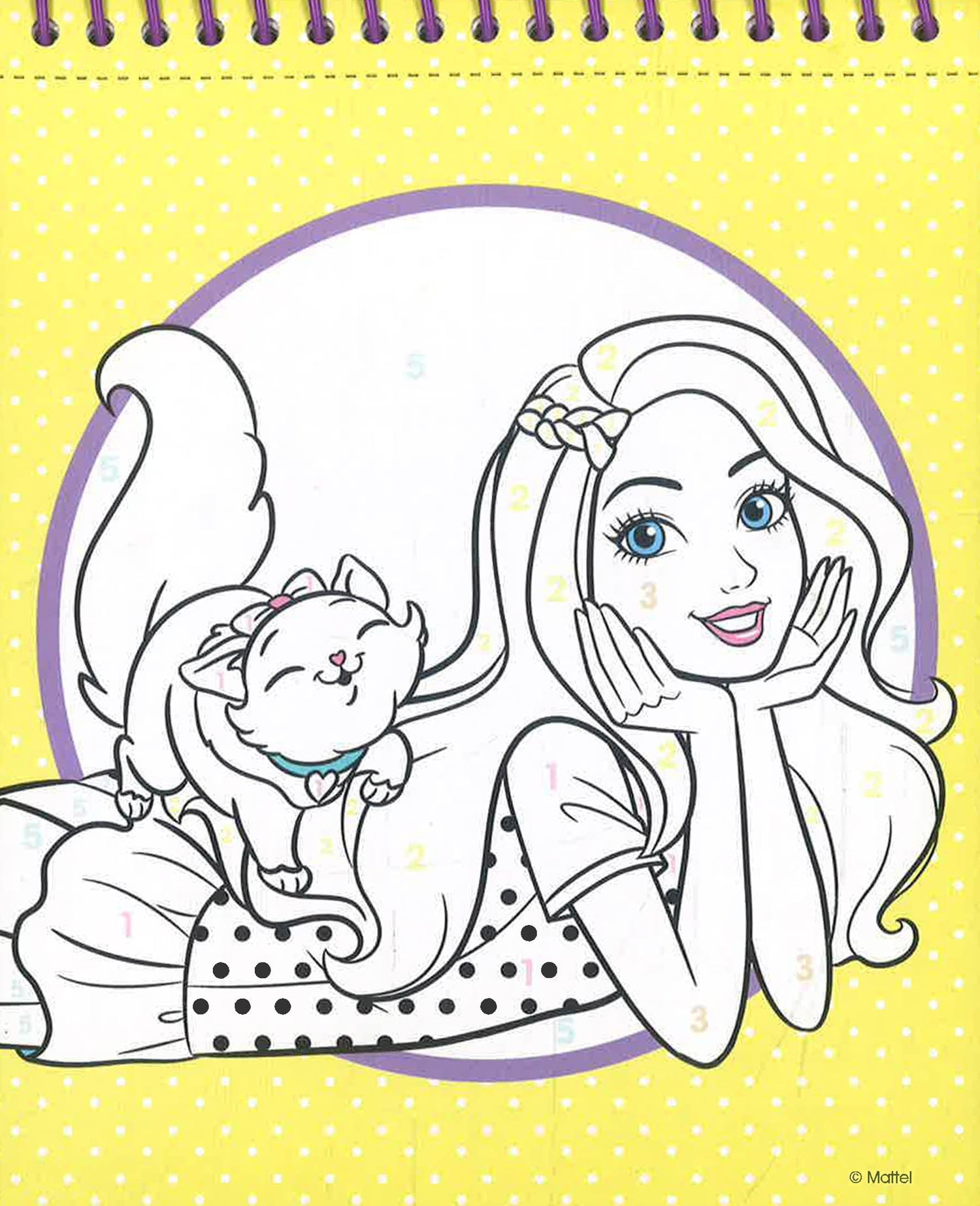 Barbie Colour By Numbers by Alligator Books – book cover