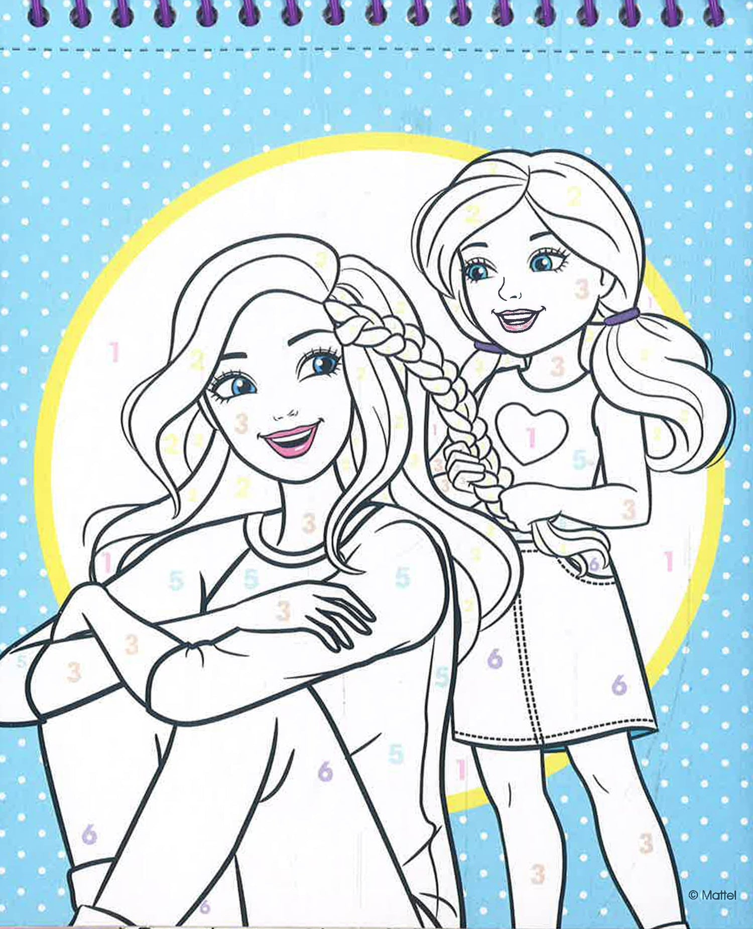 Barbie Colour By Numbers by Alligator Books – book cover