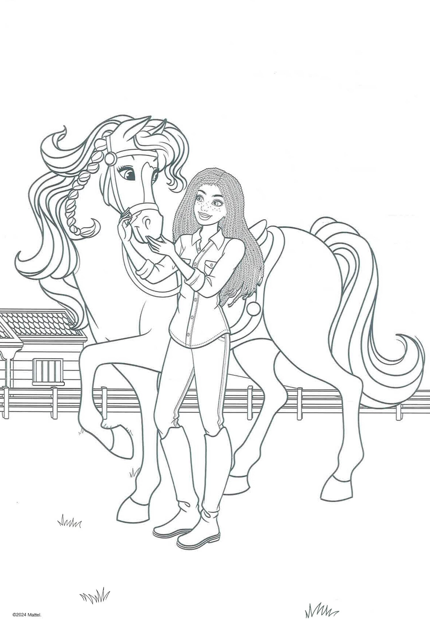 Barbie Horses Colouring Book by Alligator Books – book cover