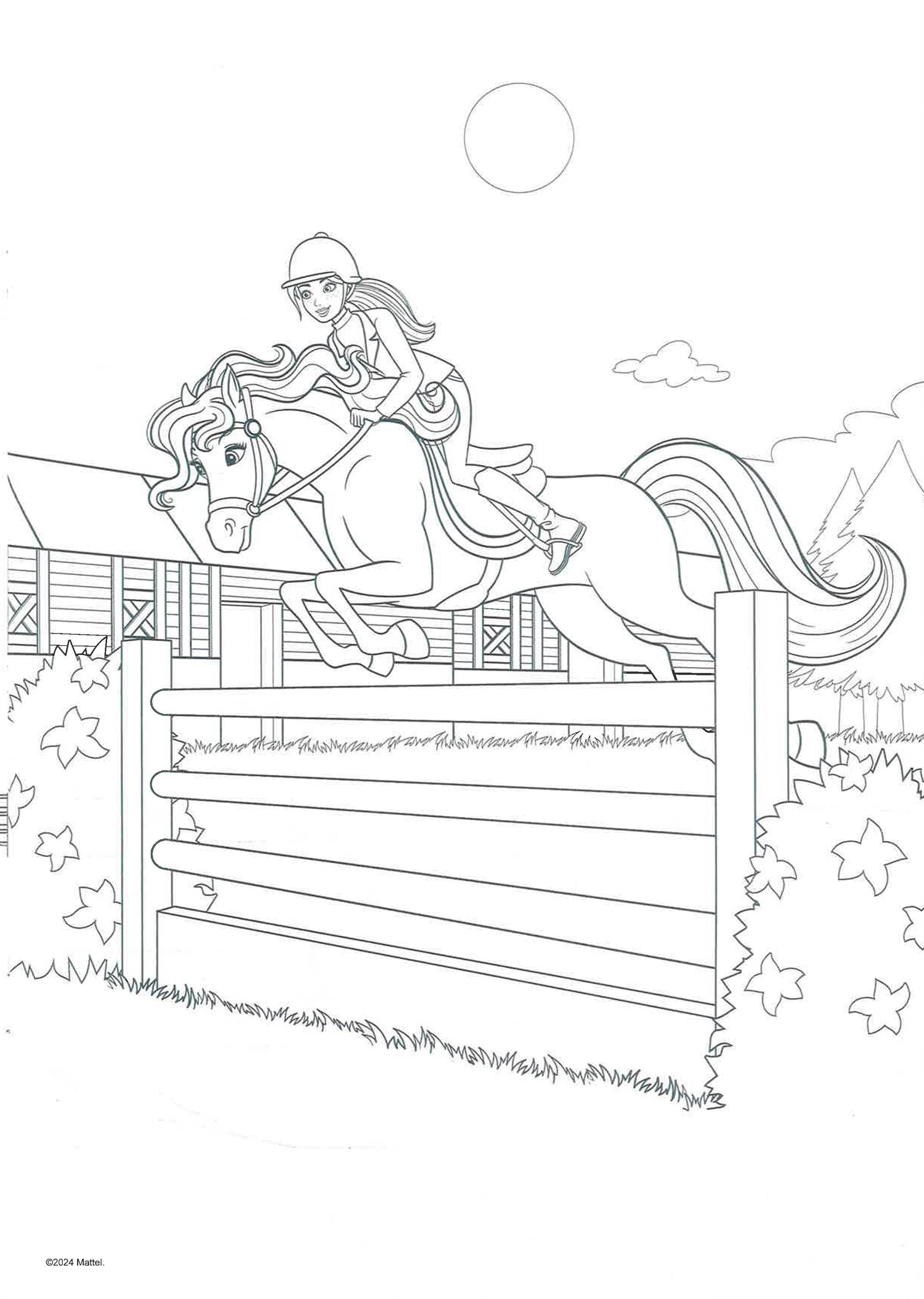 Barbie Horses Colouring Book by Alligator Books – book cover