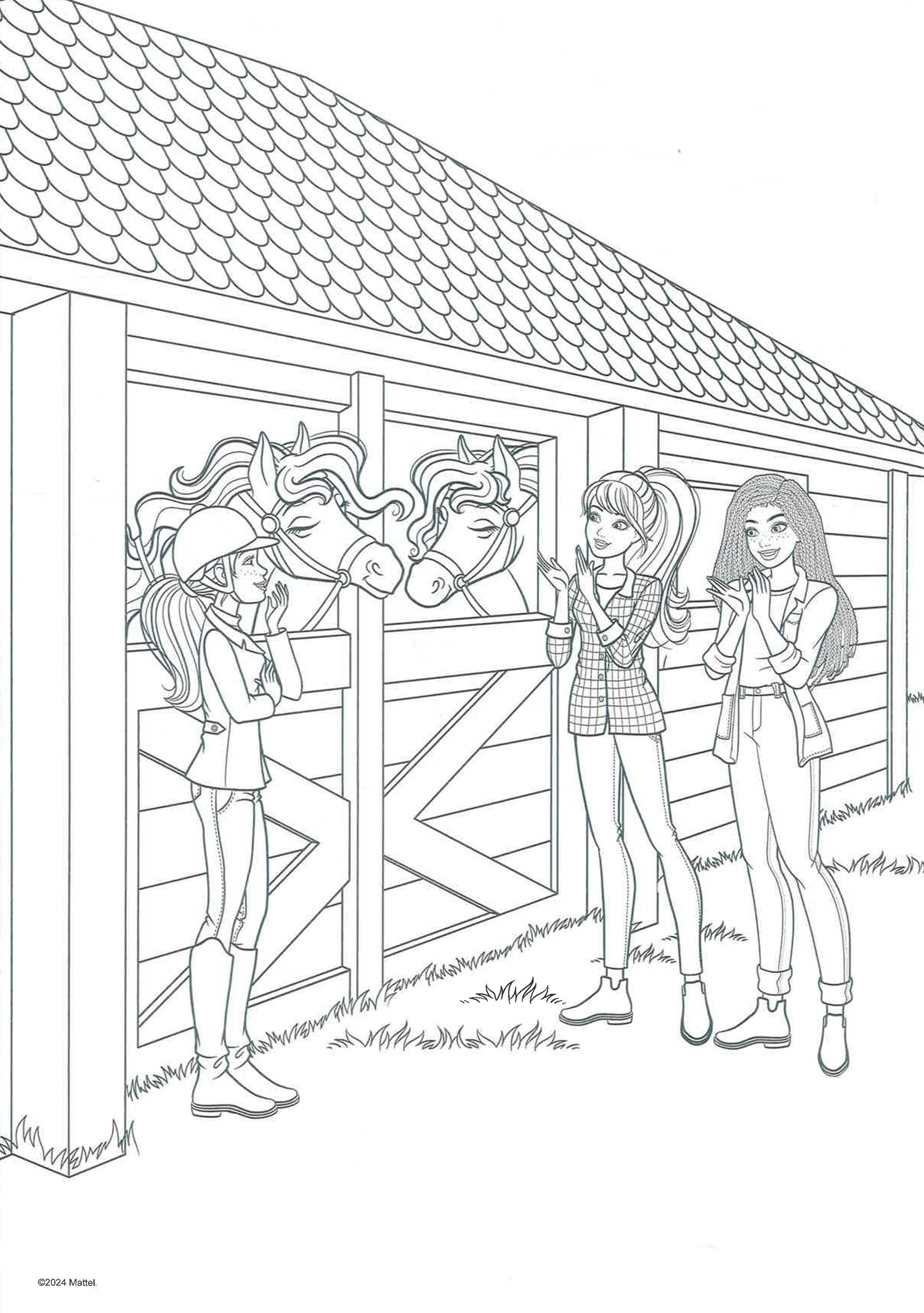 Barbie Horses Colouring Book by Alligator Books – book cover