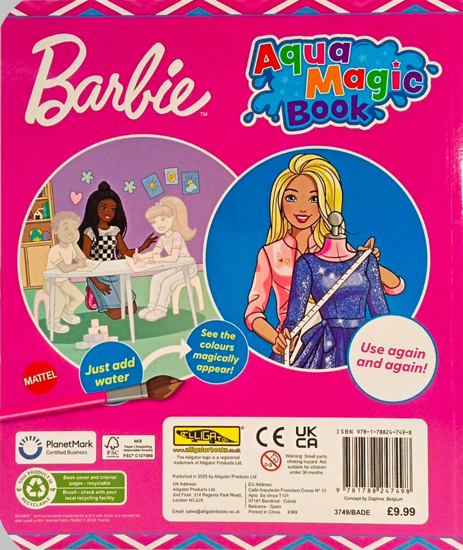 Barbie Aqua Magic Book by Alligator Books – book cover