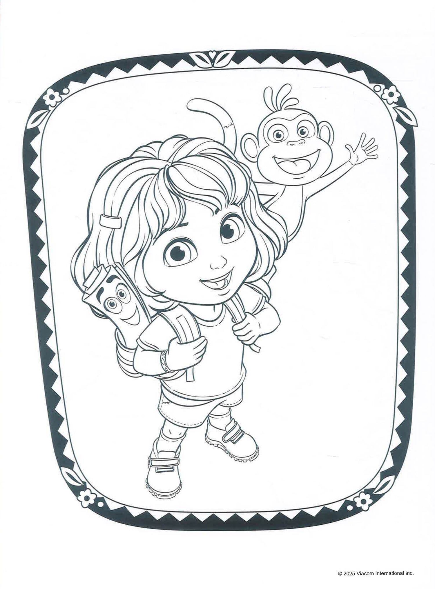 Dora Jumbo Colouring Pad by Alligator Books – book cover