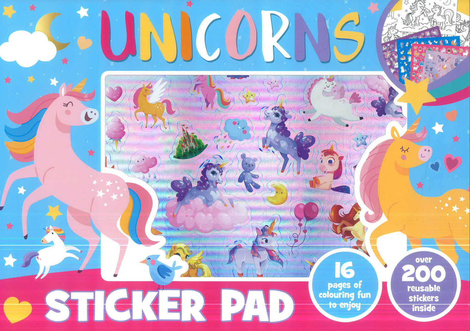 Unicorns Sticker Pad by Alligator Books – book cover