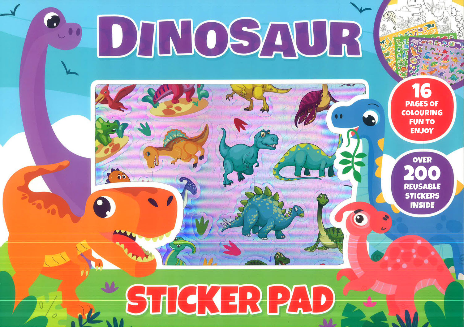 Dinosaur Sticker Pad by Alligator Books – book cover