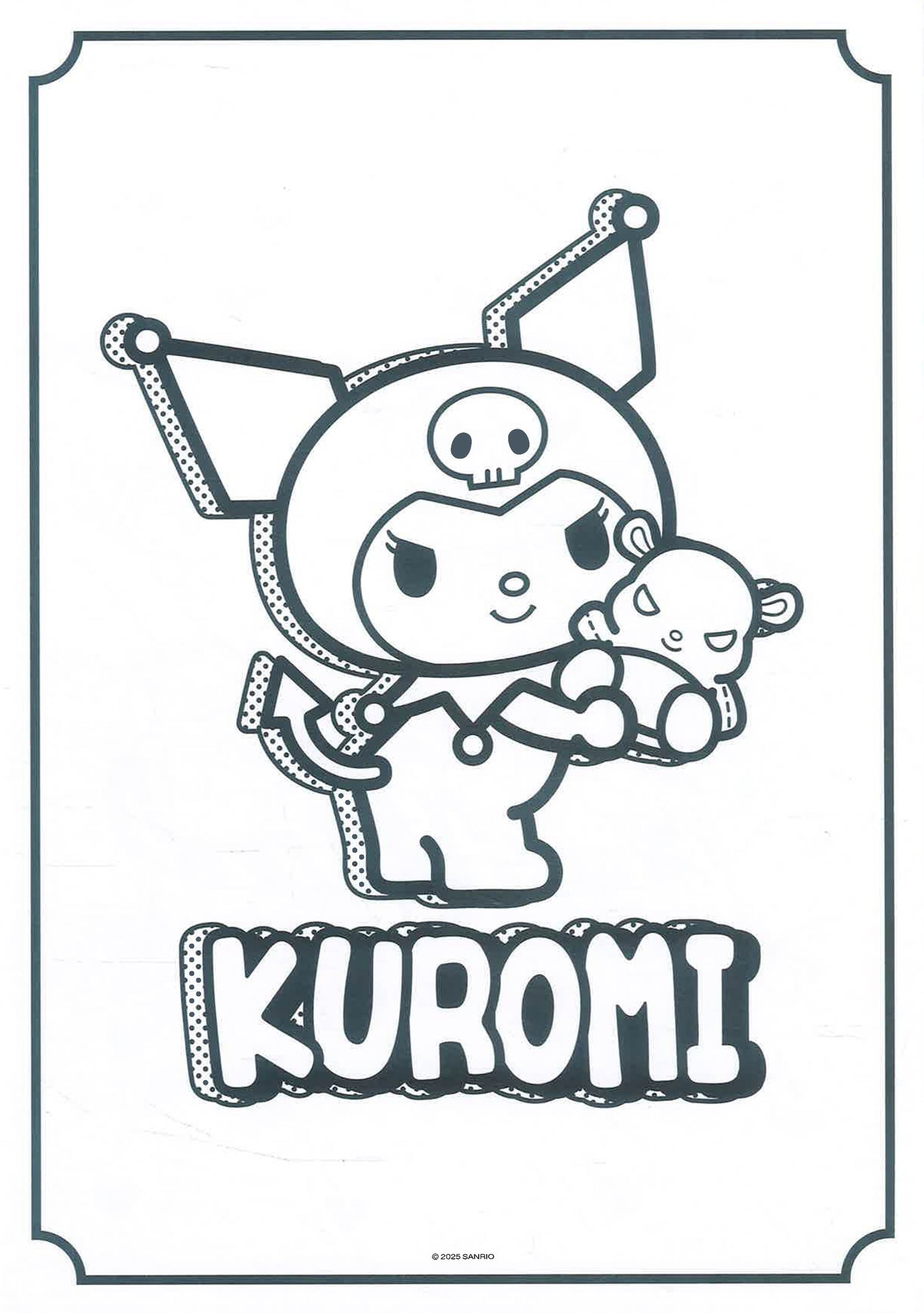 Kuromi Colouring Book by Alligator Books – book cover