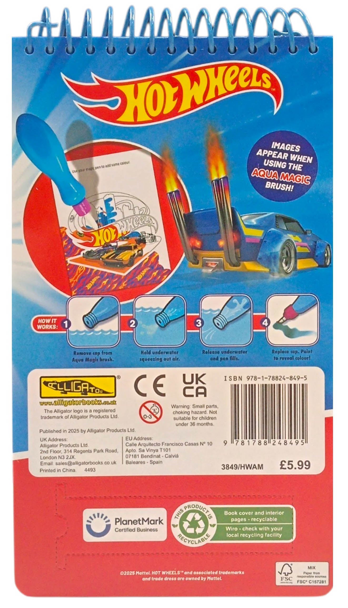 Hot Wheels Aqua Magic by Alligator Books – book cover