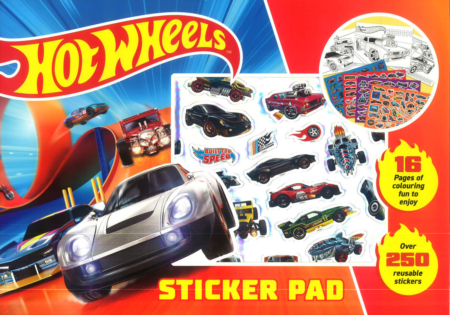 Hot Wheels Sticker Pad by Alligator Books – book cover