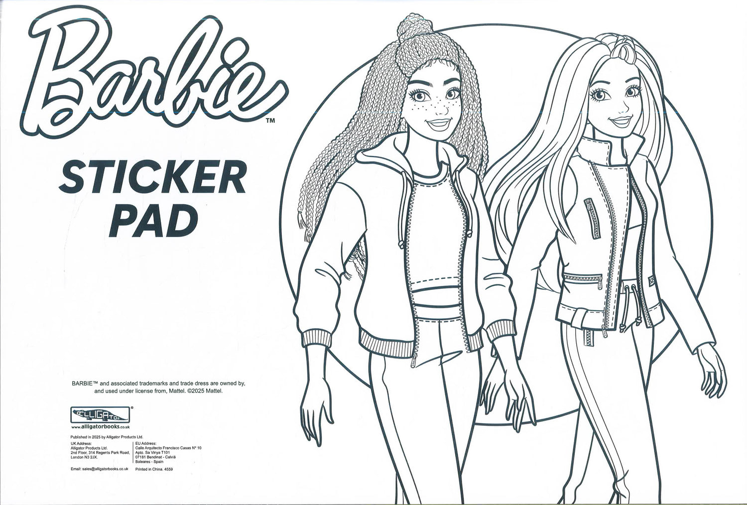 Barbie Sticker Pad by Alligator Books – book cover