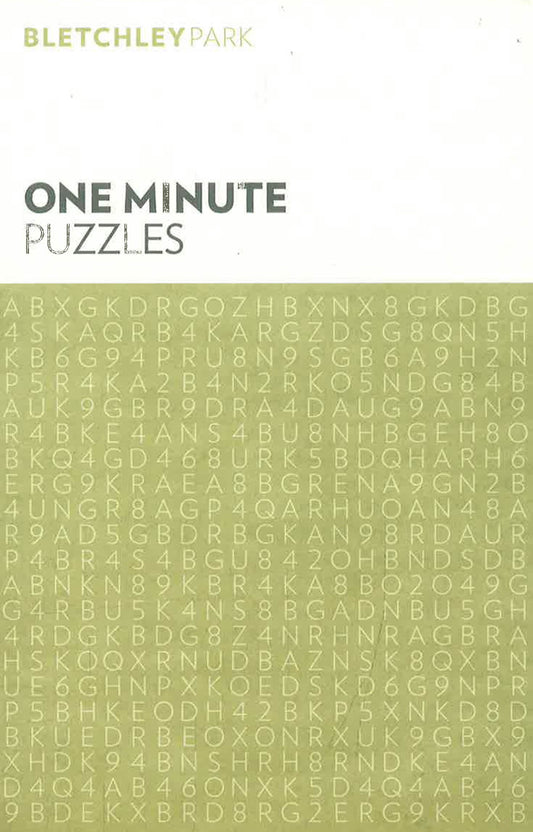 Bletchley Park One Minute Puzzles