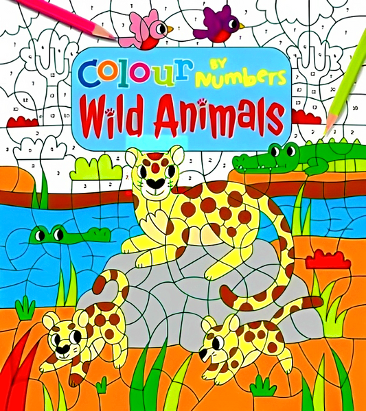 Colour By Numbers: Wild Animals