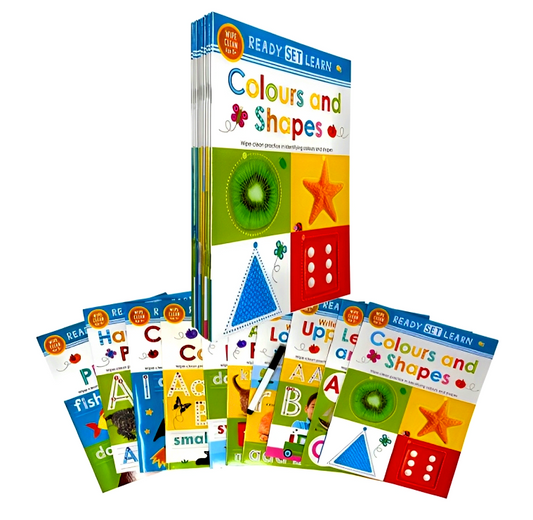 Ready Set Learn 10 Early Learning Wipe Clean Books Set